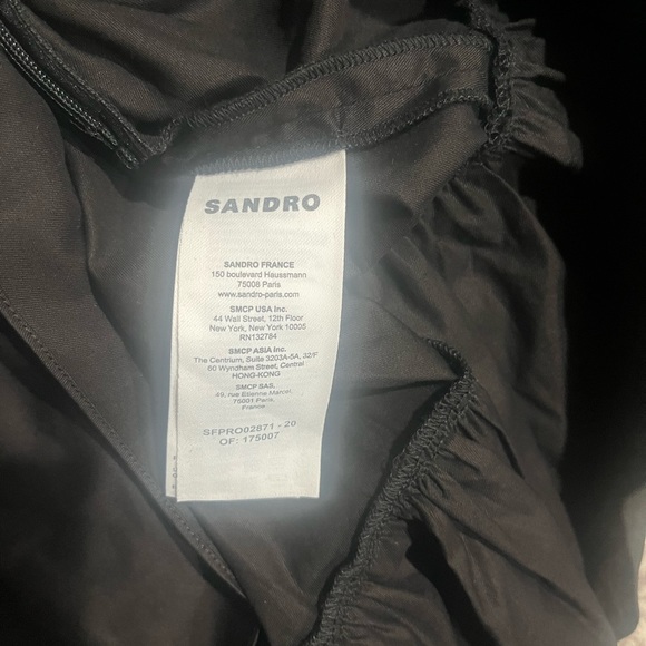 SANDRO 100% COTTON MINI DRESS - Picture 9 of 11